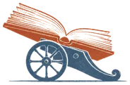 A cannon built from books