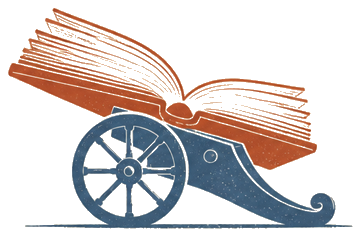A cannon built from books